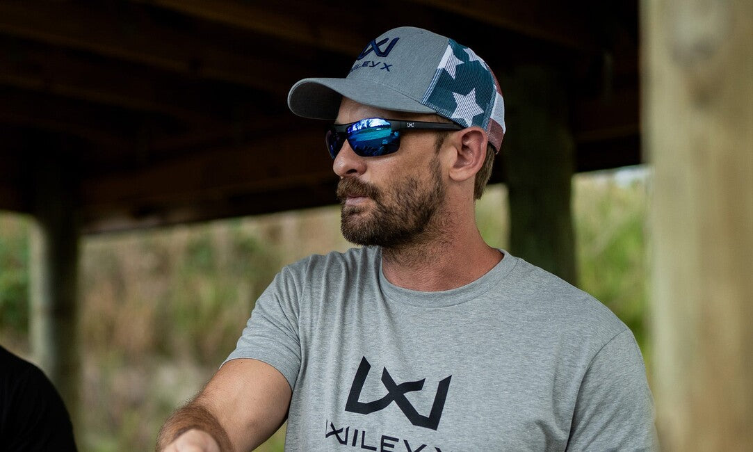 WILEY X Prime Captivate Sonnenbrille Polarized blau verspiegelt, gloss crystal grey
