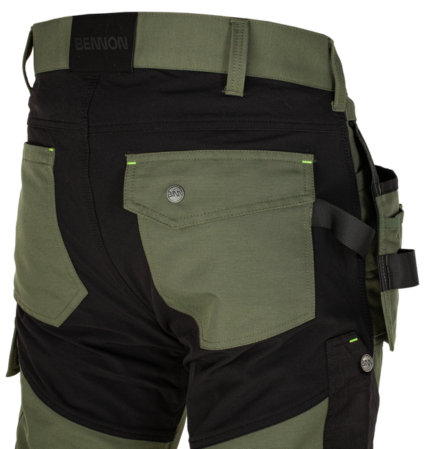 Bennon Erebos Work Pants, Green/Black