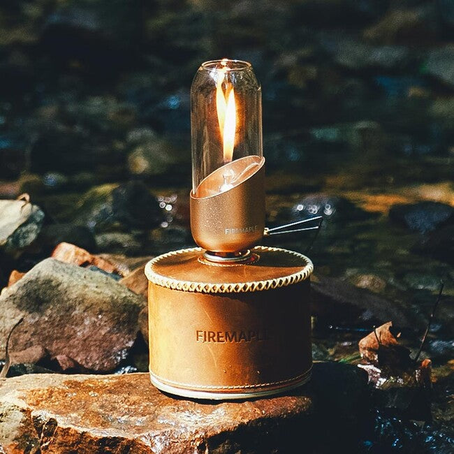 Fire Maple Gaslampe mit Borosilikatglas, orange