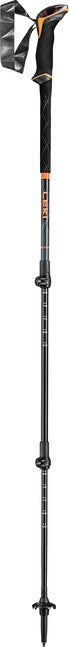 LEKI Sherpa Lite trekkingstöcke, neonorange-schwarz-denimblau, 100 - 135 cm