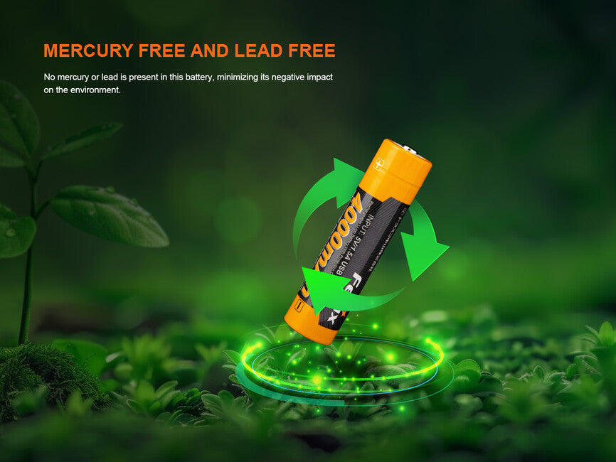 Fenix 18650 wiederaufladbare usb-c batterie 4000 mAh (Li-Ion)