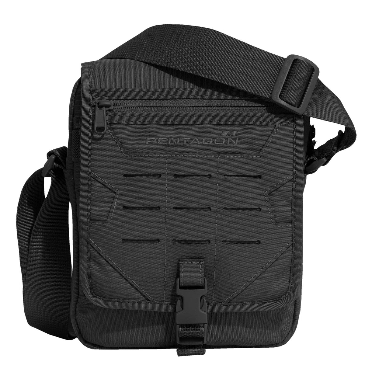 Pentagon Tasche cez rameno Messenger, schwarz