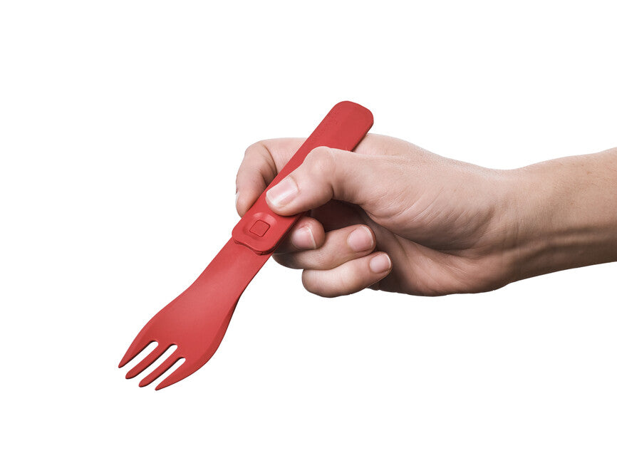 Humangear GoBites CLICK besteck rot