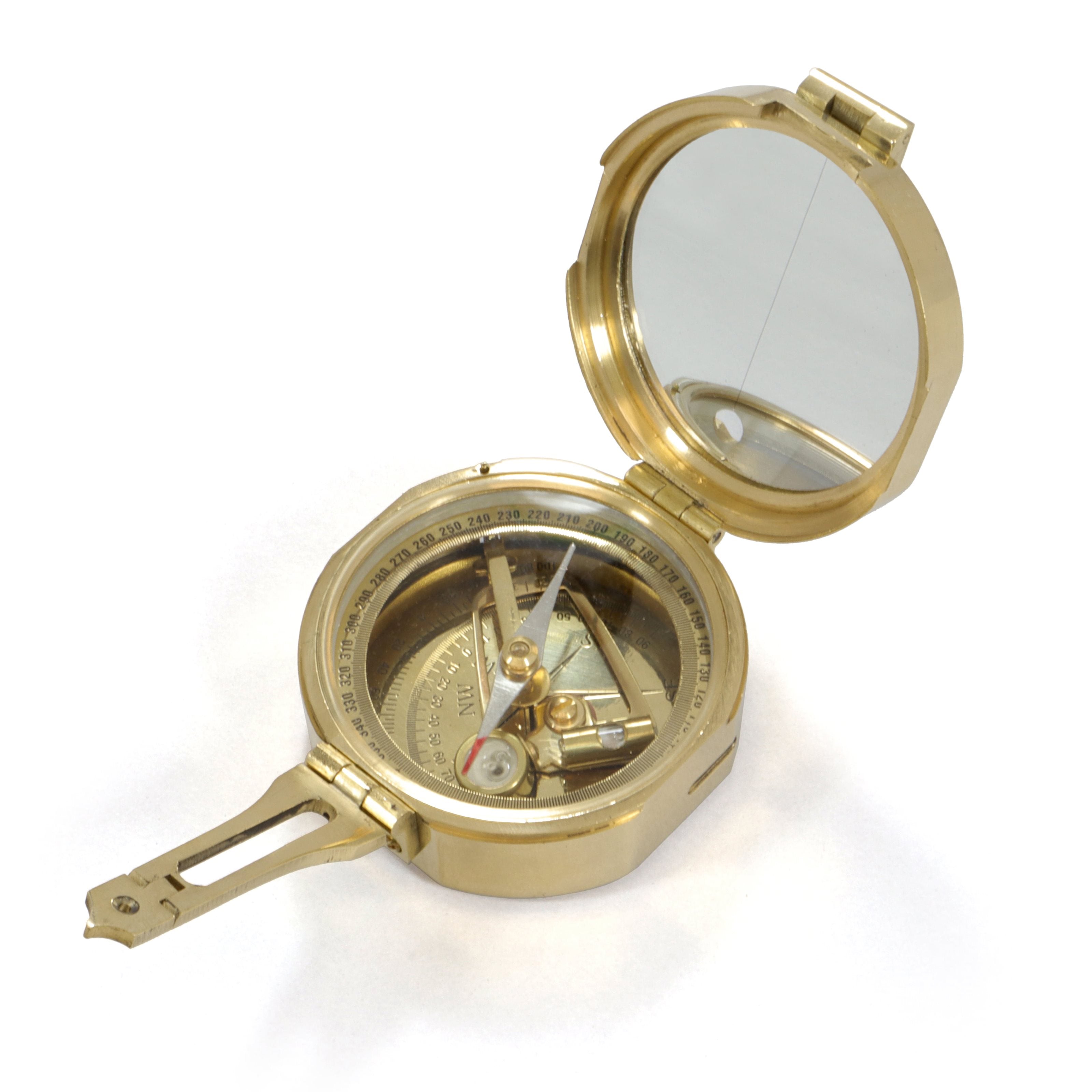 Origin Outdoors Classic Kompass Messing Sighting Mirror