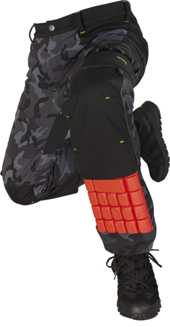 Bennon CAMOS Softshell Pants, Black/Grey