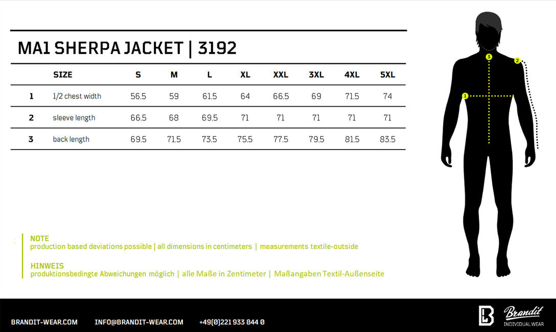 Brandit MA1 Sherpa jacke, camel