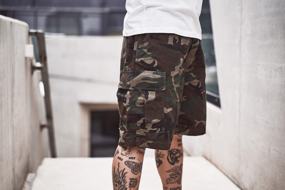 Brandit BDU Ripstop Shorts, darkcamo