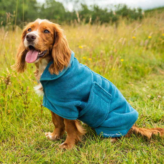 Mountain Paws Bademantel für Hunde Hundemäntel medium, blau