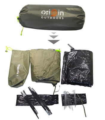 Origin Outdoors Hyggelig zelt für eine person