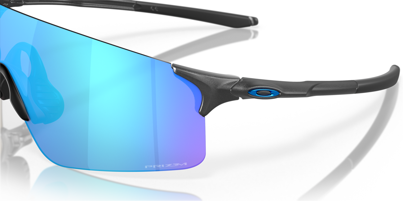 Oakley EVZERO BLADES mit Rahmen Steel und mit Dias Prizm Sapphire