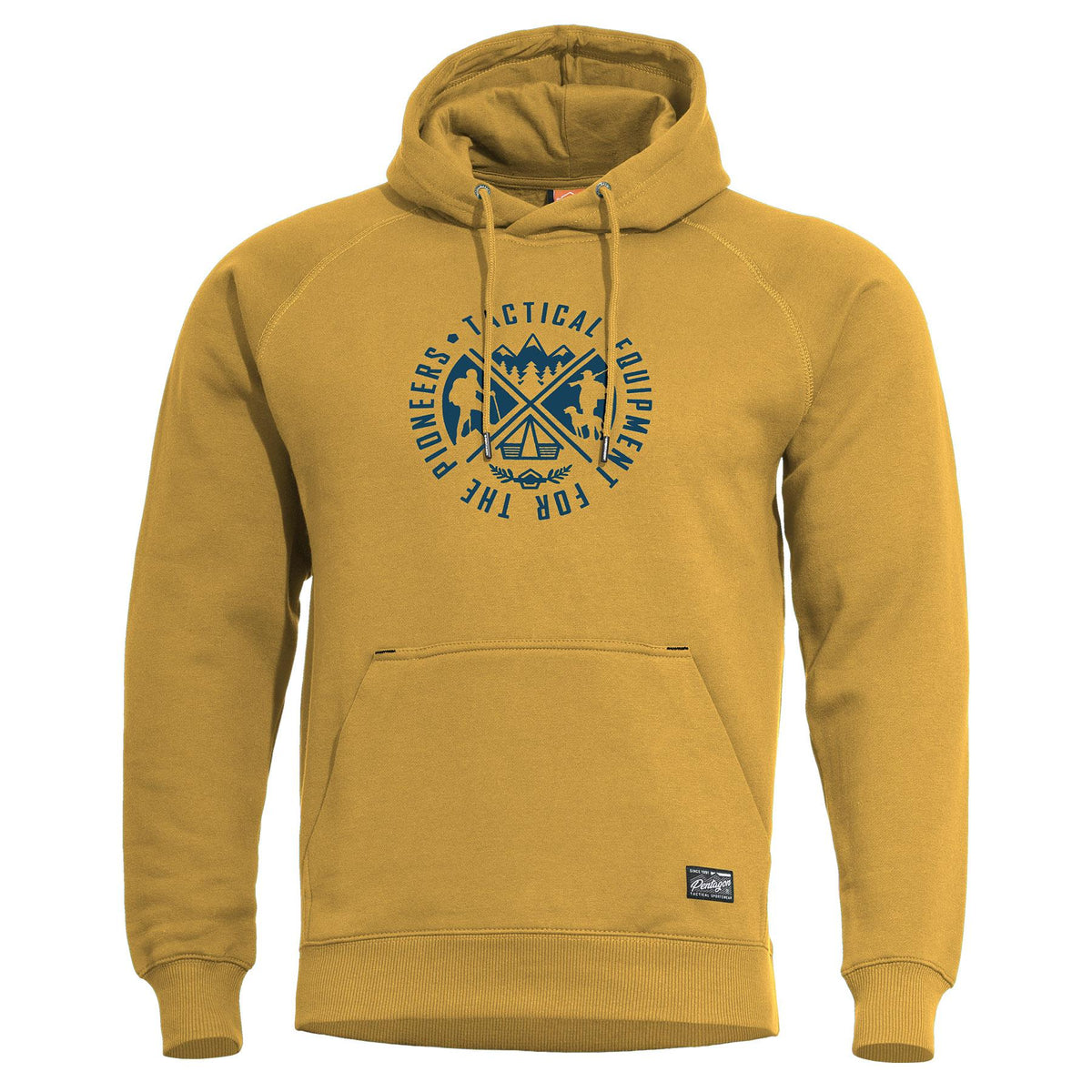 Pentagon Phaeton Hood Herren-Kapuzenpullover "Pioneers", Tuscan Yellow