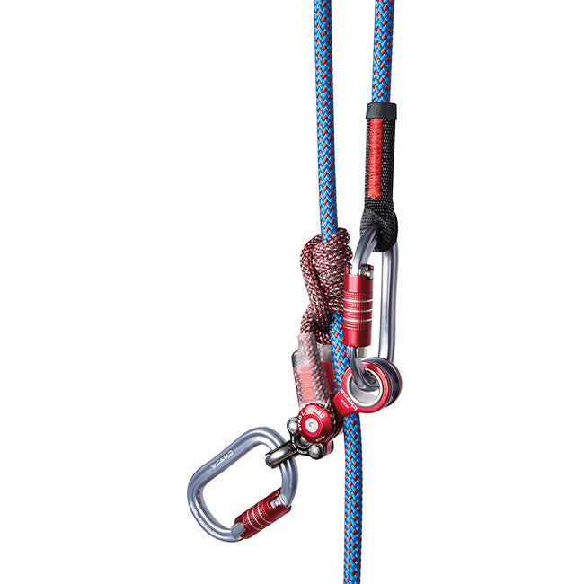 Camp Gyro Lanyard Single positionierungsgurt mit gyro-drehbügel und hilfsspannrolle + 2 × 2125 2 m