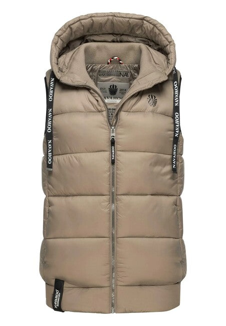 Navahoo KASSIDY damen Weste mit Kapuze, taupe