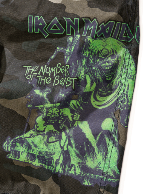 Brandit Iron Maiden The Number of The Beast Σορτς Savage, darkcamo