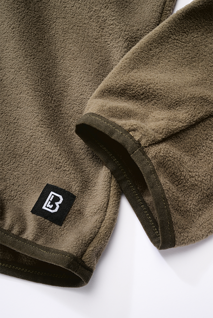 Brandit Ripstop Fleece-Kapuzenjacke mit Reißverschluss, oliv