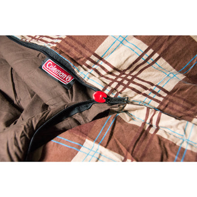 Coleman Hampton Schlafsack für zwei Personen, braun
