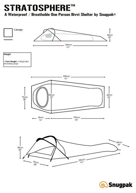 Snugpak Stratosphere einzel-biwakzelt, oliv