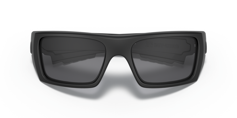 Oakley Det Cord Ballistische Brille mit dunkelgrauer Linse, matt schwarz
