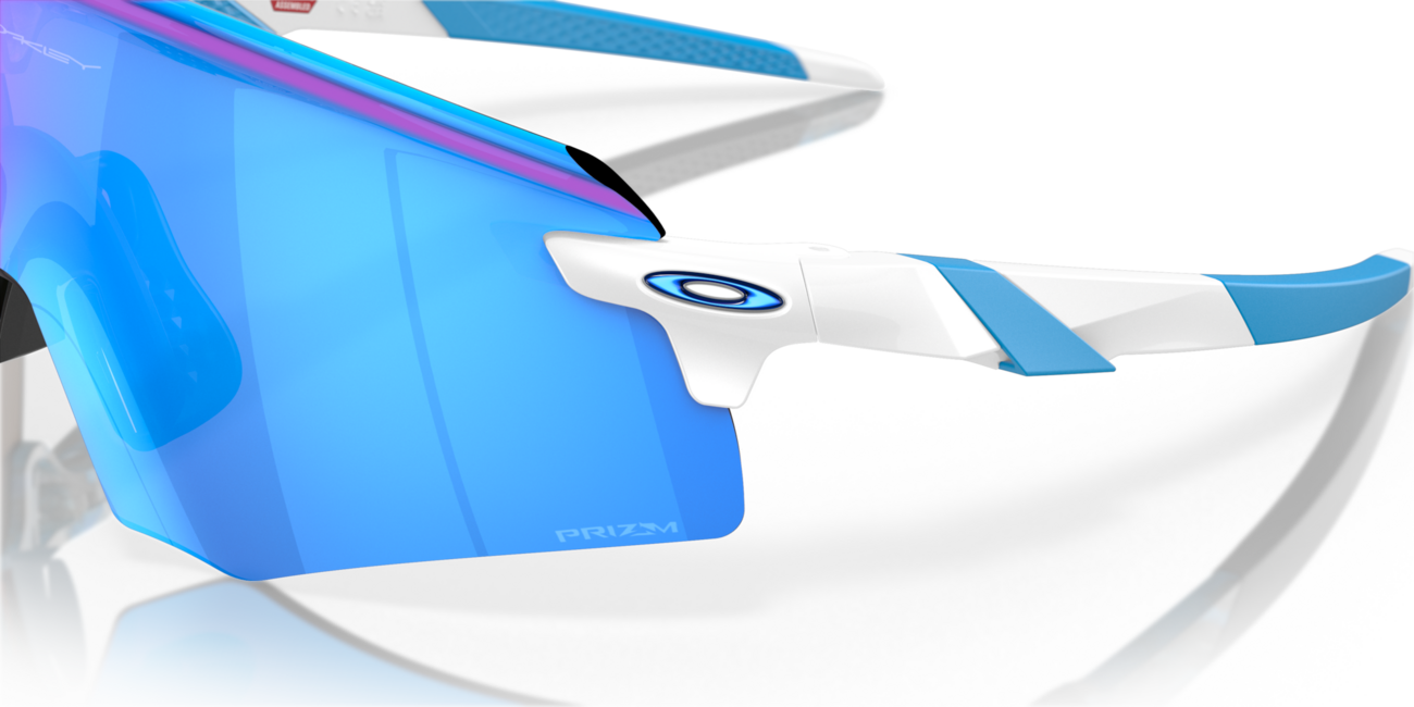 Oakley ENCODER Sonnenbrille mit Rahmen Polished White und mit Dias Prizm Sapphire