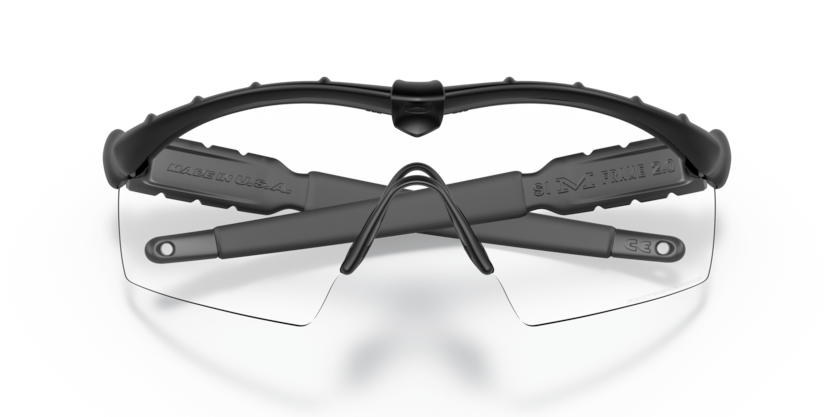 Oakley M Frame 2.0 Ballistische Brille mit klarer Linse, matt schwarz