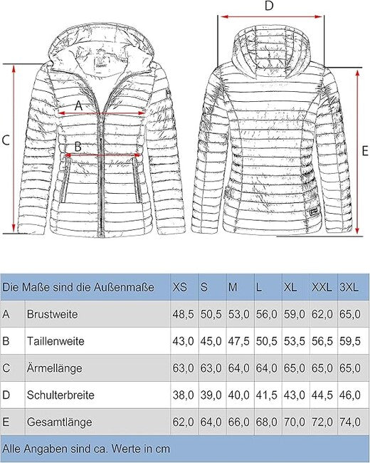 Marikoo Asraa damen übergangsjacke mit kapuze, grau