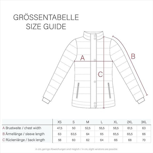 Navahoo Kimuk Princess damen Übergangsjacke mit Kapuze, blutrot