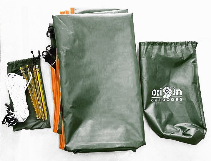 Origin Outdoors Plachta Ripstop Pro s bodmi na zavesenie a ochranou proti UV ziareniu