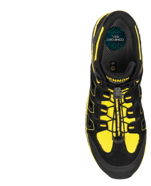 BENNON Bombis S1 ESD NM Work Sandals, Yellow
