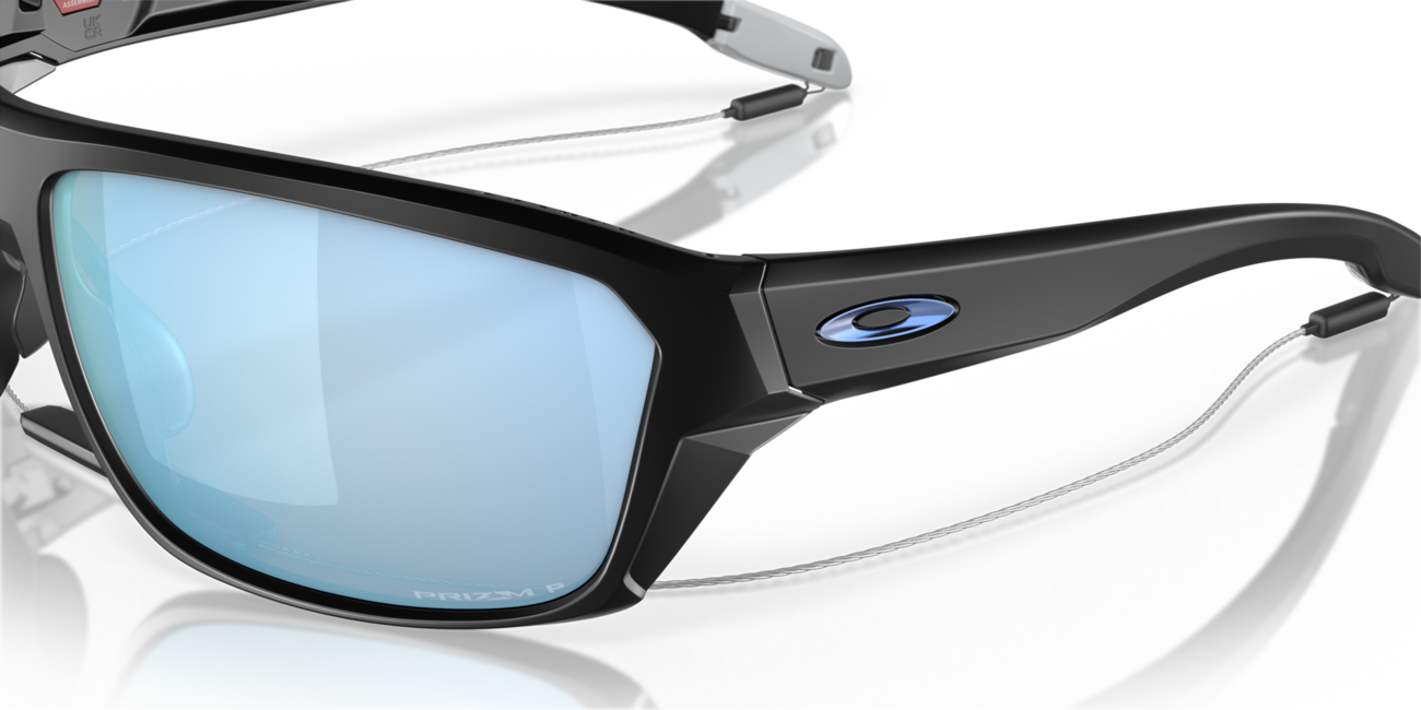 Oakley SPLIT SHOT Sonnenbrille mit Rahmen Matte Black und mit Dias Prizm Deep Water Polar 64