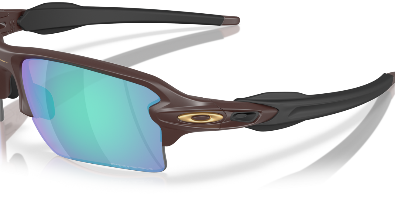 Oakley FLAK 2.0 XL Sonnenbrille mit Rahmen Matte Grenache und mit Dias Prizm Golf 59, Metal