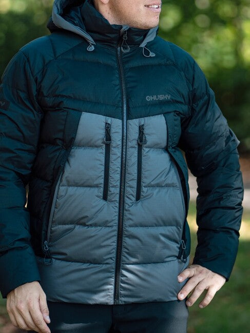 HUSKY Durra daunenjacke, schwarz/grau
