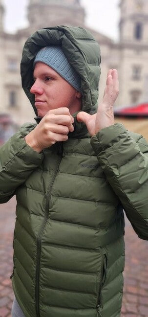 HUSKY Donnie herren daunenjacke, khaki