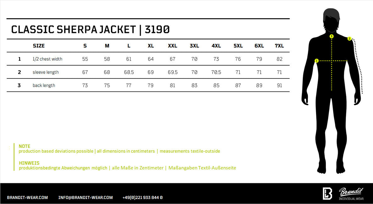 Brandit Classic Sherpa jacke, camel-schwarz