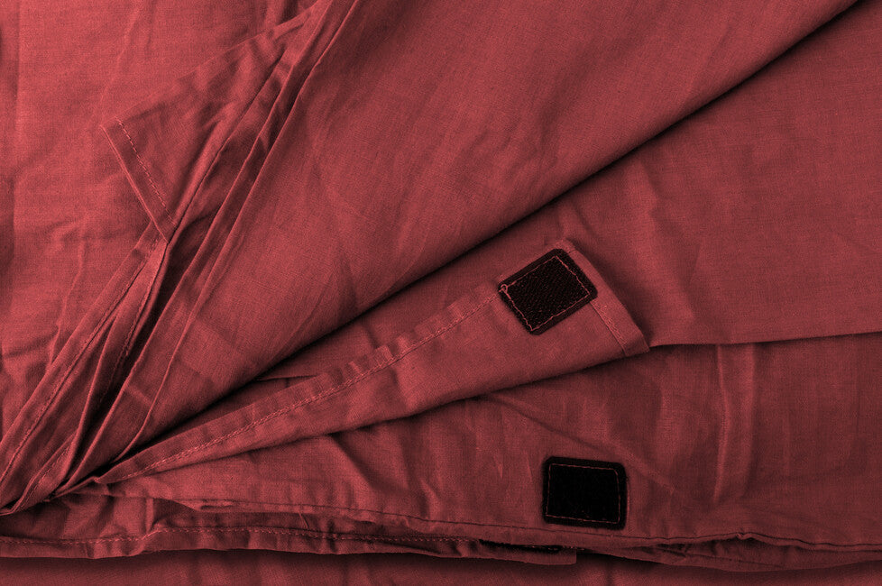 Origin Outdoors Baumwolle rechteckigen Schlafsack Liner bordeaux
