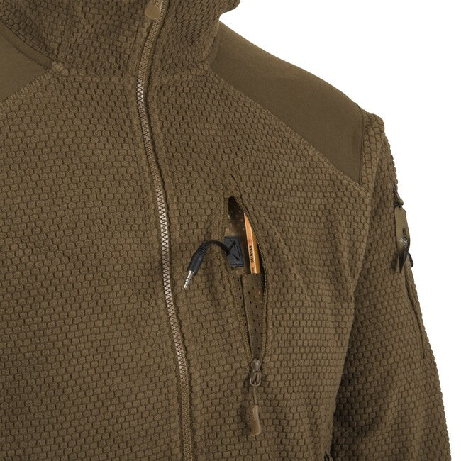 Helikon-Tex Alpha hoodie - Grid Fleece - Shadow Grey