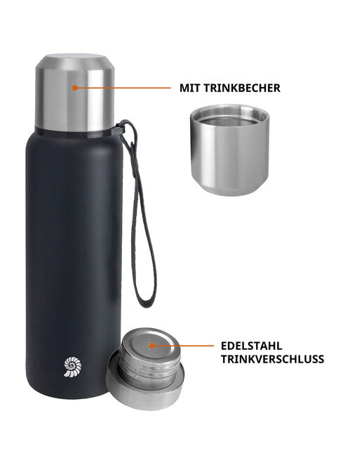 Origin Outdoors PureSteel Vakuum Thermoskanne 0,75 l schwarz