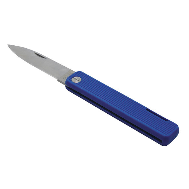 Baladeo Papagayo taschenmesser klinge 7,5 cm stahl 420, griff tpe ultramarine