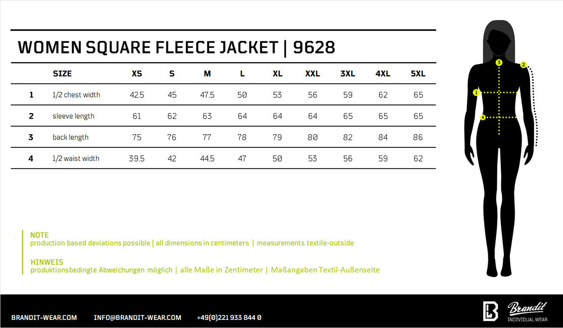 Brandit Square Fleece-Mantel, Schwarz