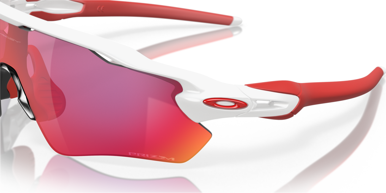 Oakley RADAR EV PATH Sonnenbrille mit Rahmen Polished White und mit Dias Prizm Road