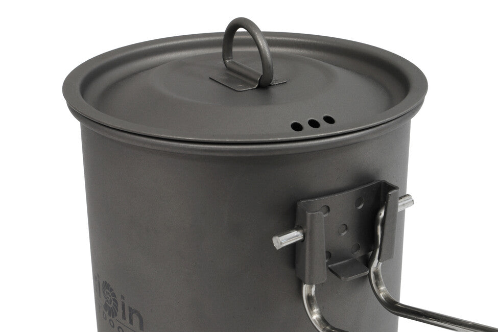 Origin Outdoors Titanium Trekking Topf/Tasse mit Ausguss und Klappgriff Titanium 750 ml