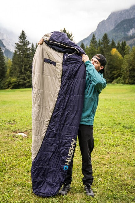 HUSKY Ember Synthetik Drei-Jahreszeiten-Schlafsack -15, blau/grau