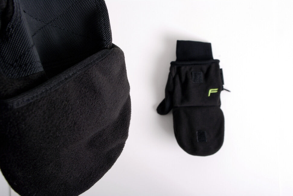Front-open Gloves, Black