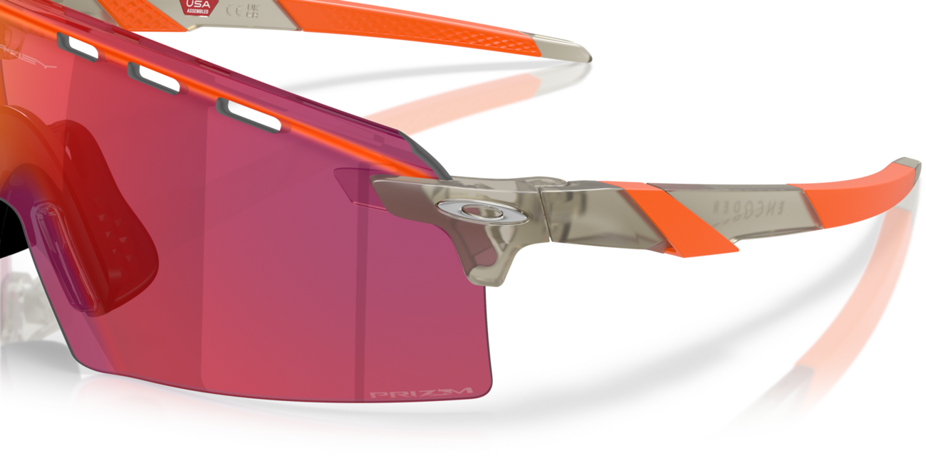 Oakley ENCODER STRIKE VENTED mit Rahmen Matte Grey Ink und mit Dias Prizm Road 39, Metal