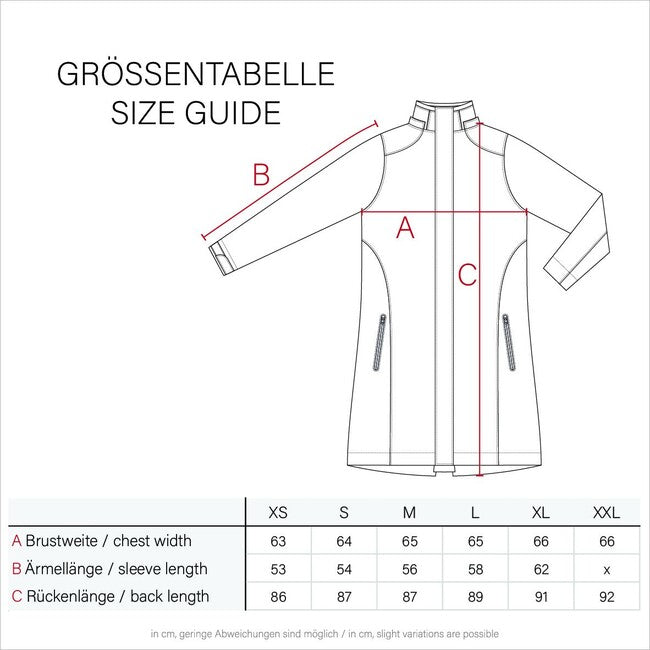Navahoo Deike damen Winter Regenjacke mit Kapuze bernsteingelb