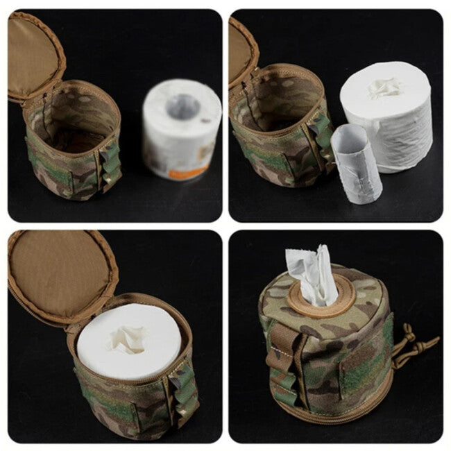 Leguon Nomad Roll Papiertuchrollen-Aufbewahrungstasche, schwarz