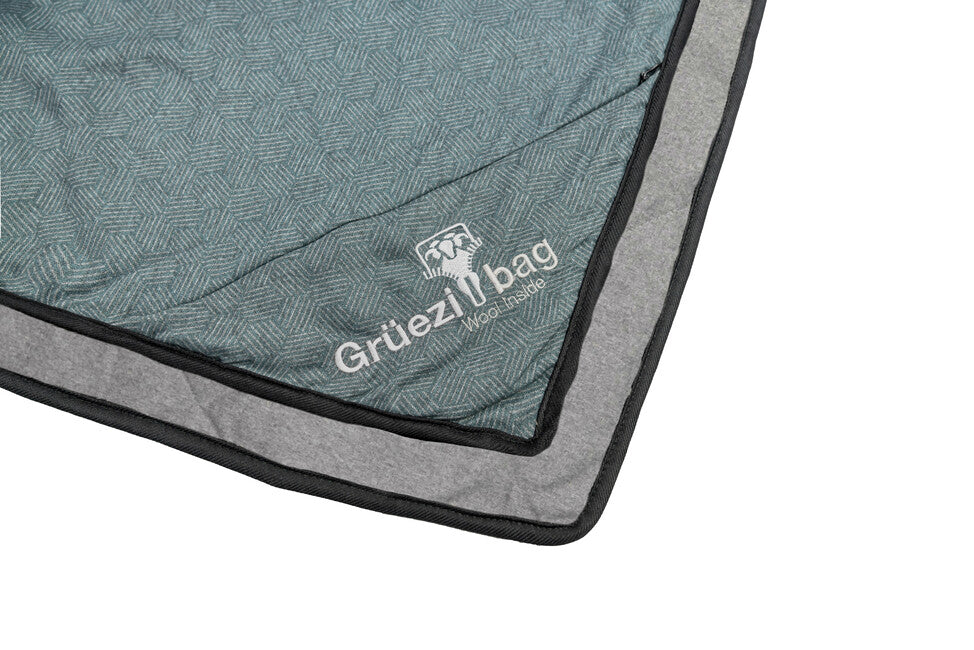 Grüezi-tasche Wellhealth-Wolldecke Grüezi grau-blau deluxe