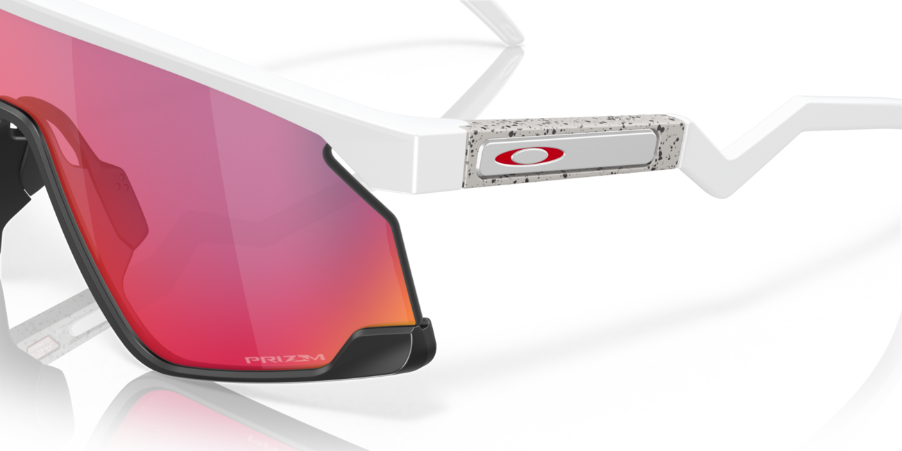 Oakley BXTR Sonnenbrille mit Rahmen Matte White und mit Dias Prizm Road 39