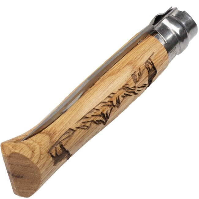 Opinel VRI N°08 Inox Animalia 2019 Klappmesser mit Gämsenmotiv