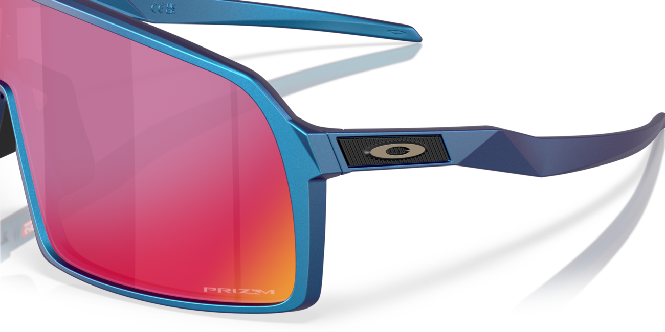 Oakley SUTRO Sonnenbrille mit Rahmen Matte Cyan/Blue Colorshift und mit Dias Prizm Road , Steel