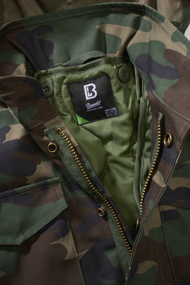 Brandit M65 Classic detská bunda, woodland